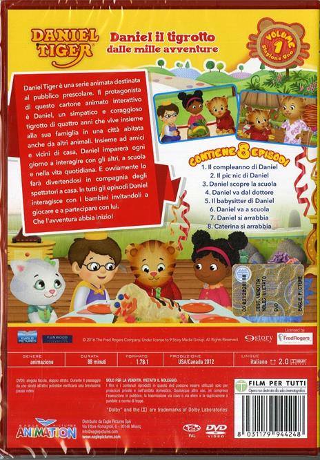 Daniel Tiger. Vol. 1. Daniel il tigrotto dalle mille avventure - DVD - 2