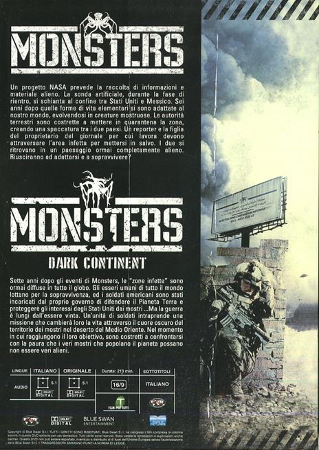 Monsters Collection (2 DVD) di Gareth Edwards,Tom Green - 2