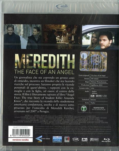 Meredith. The Face of an Angel di Michael Winterbottom - Blu-ray - 2