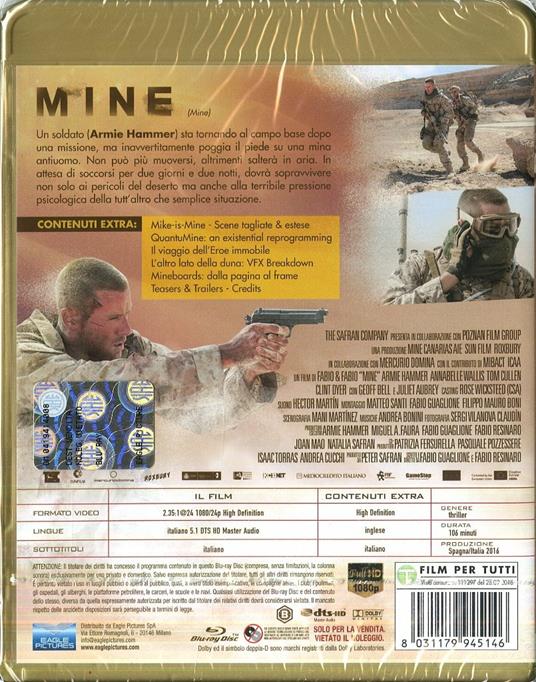 Mine (Blu-ray) di Fabio Guaglione,Fabio Resinaro - Blu-ray - 8