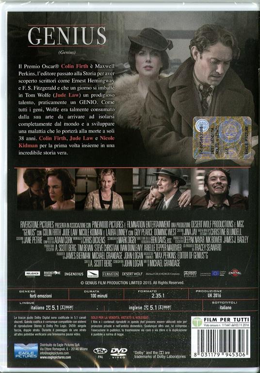 Genius (DVD) di Michael Grandage - DVD - 10