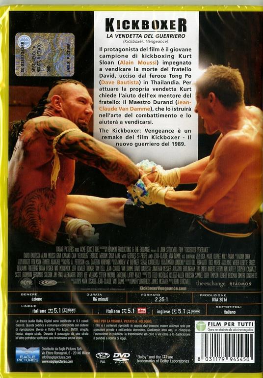 Kickboxer. La vendetta del guerriero (DVD) di John Stockwell - DVD - 2