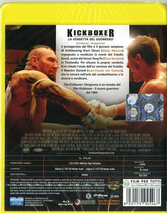 Kickboxer. La vendetta del guerriero (Blu-ray) di John Stockwell - Blu-ray - 2