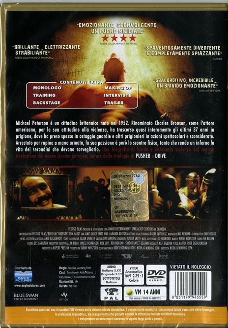 Bronson di Nikolas Winding Refn - DVD - 2