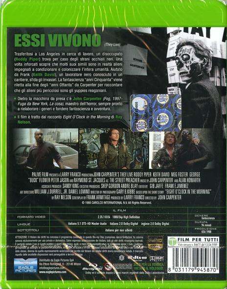 Essi vivono di John Carpenter - Blu-ray - 2