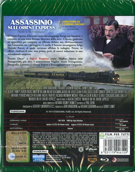 Assassinio sull'Orient Express (Blu-ray) di Sidney Lumet - Blu-ray - 2