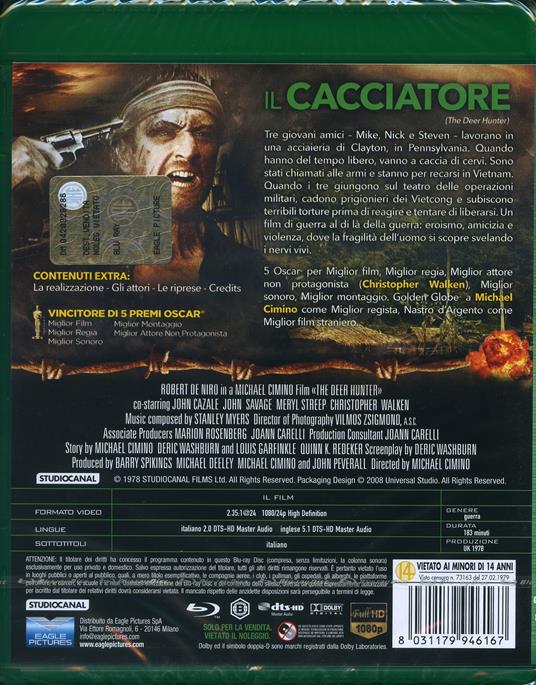 Il cacciatore (Blu-ray) di Michael Cimino - Blu-ray - 2