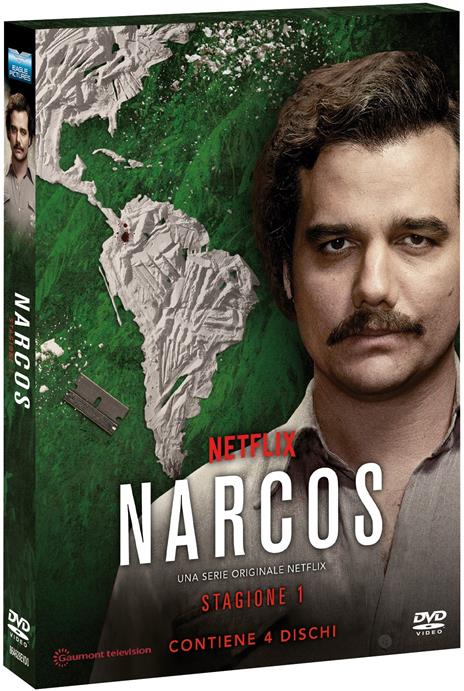 Narcos. Stagione 1 (4 DVD) di Andrés Baiz,Fernando Coimbra,Guillermo Navarro,José Padilha - DVD