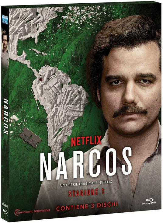 Narcos. Stagione 1 (3 Blu-ray) di Andrés Baiz,Fernando Coimbra,Guillermo Navarro,José Padilha - Blu-ray