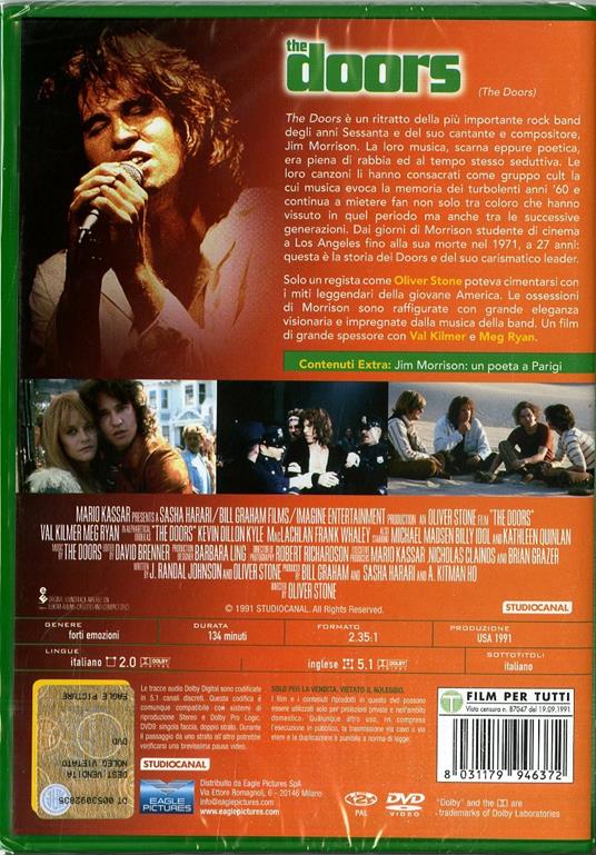 The Doors (DVD) di Oliver Stone - DVD - 2