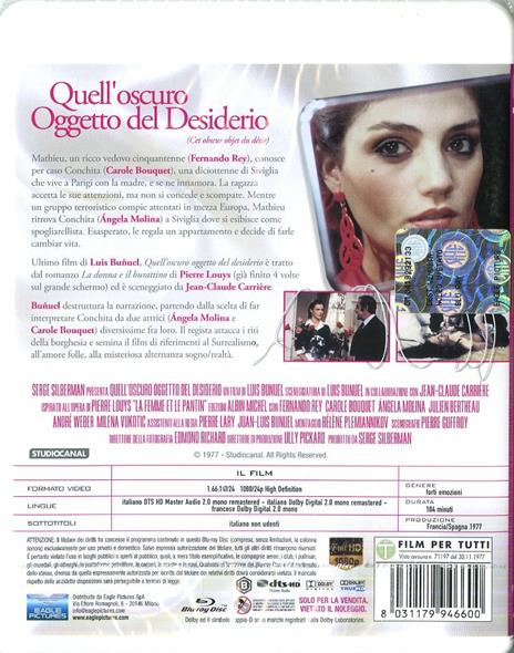 Quell'oscuro oggetto del desiderio (Blu-ray) di Luis Buñuel - Blu-ray - 2