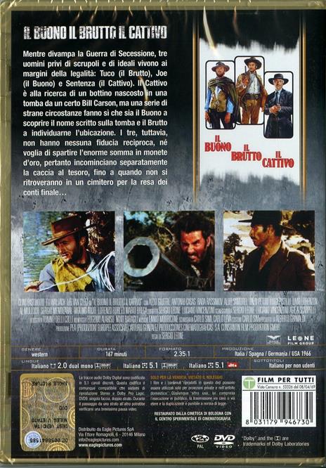 Il buono, il brutto e il cattivo (DVD) di Sergio Leone - DVD - 2
