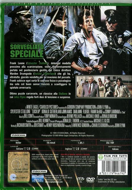 Sorvegliato speciale (DVD) di John Flynn - DVD - 2
