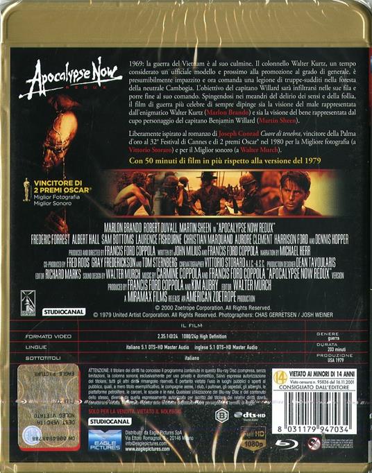 Apocalypse Now Redux (Blu-ray) di Francis Ford Coppola - Blu-ray - 2