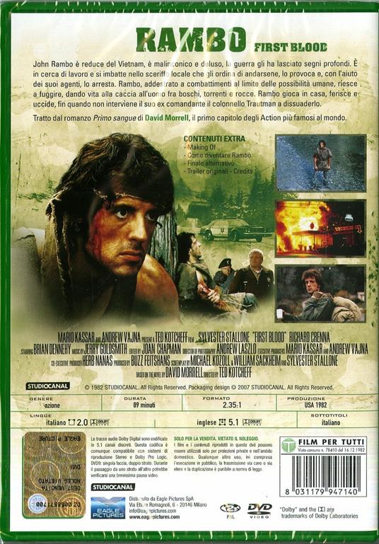 Rambo (DVD) di Ted Kotcheff - DVD - 2