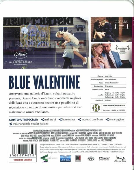 Blue Valentine (Blu-ray) di Derek Cianfrance - Blu-ray - 2