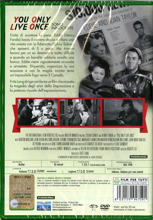Sono innocente (DVD) di Fritz Lang - DVD - 2