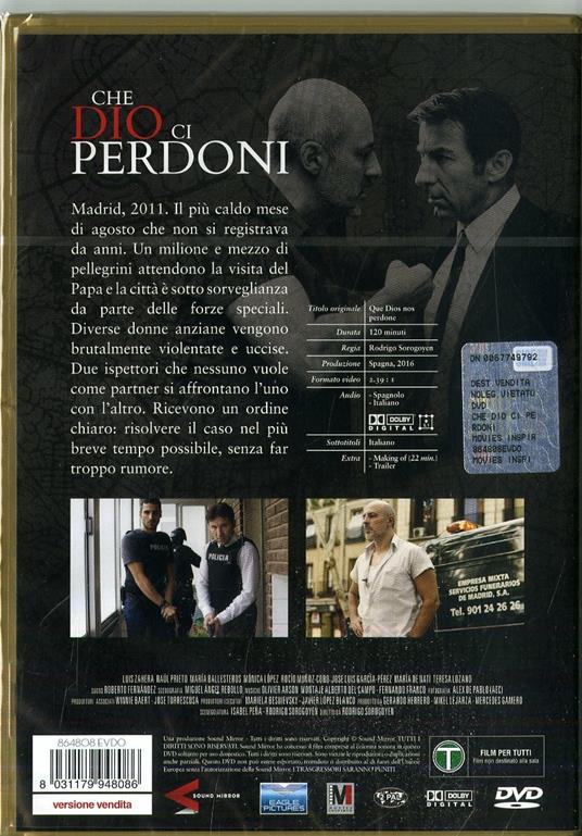 Che Dio ci perdoni. Qué Dios nos perdone (DVD) di Rodrigo Sorogoyen - DVD - 2