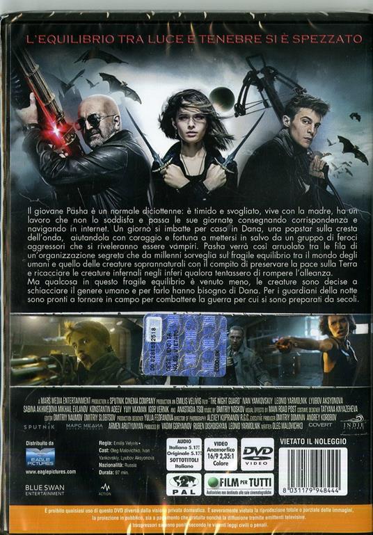 Guardians of the Night. I guardiani della notte (DVD) di Emilis Velyvis - DVD - 2