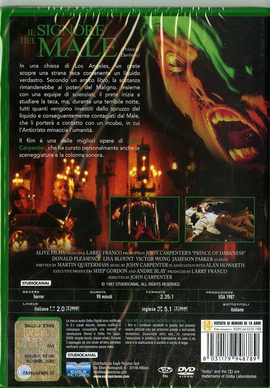 Il signore del male (DVD) di John Carpenter - DVD - 2