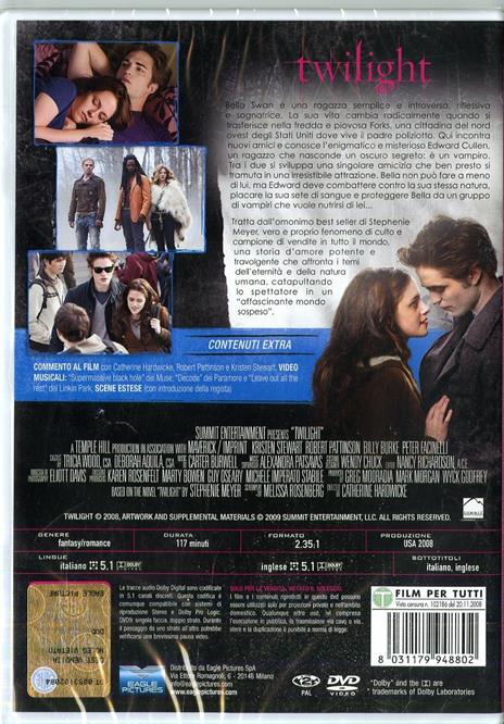 Twilight (DVD) di Catherine Hardwicke - DVD - 2