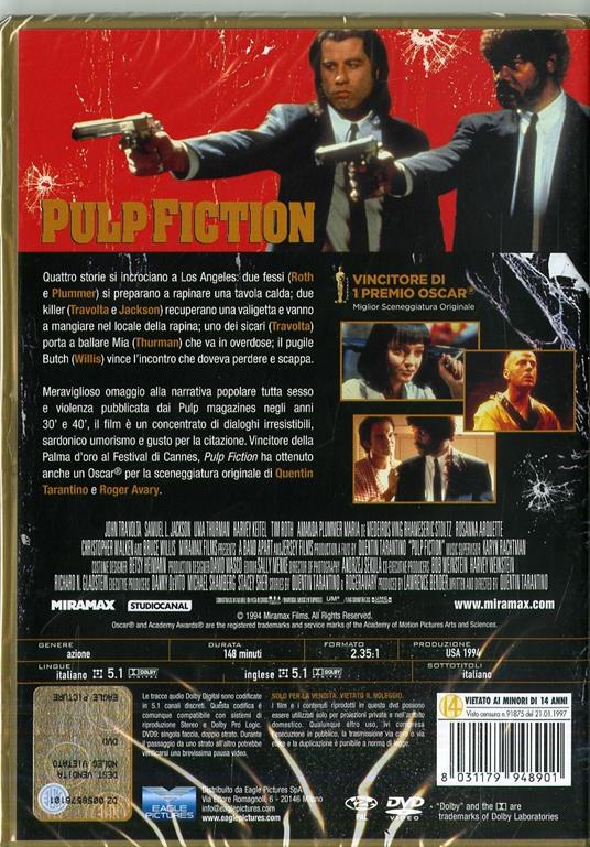 Pulp Fiction (DVD) di Quentin Tarantino - DVD - 2