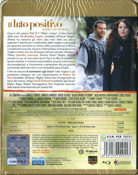 Il lato positivo. Silver Linings Playbook (Blu-ray) di David O. Russell - Blu-ray - 2