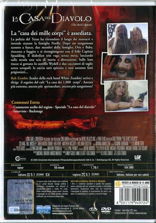 La casa del diavolo. Special Edition (DVD) di Rob Zombie - DVD - 2
