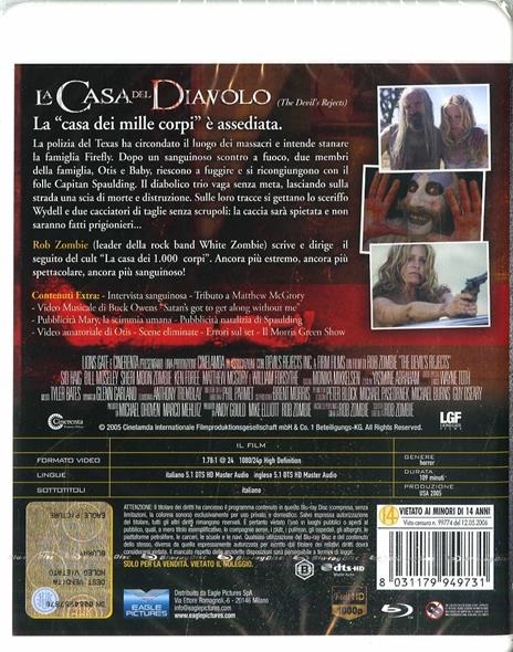 La casa del diavolo. Special Edition (Blu-ray) di Rob Zombie - Blu-ray - 2