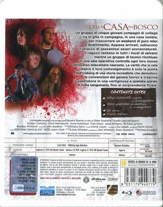 Quella casa nel bosco. Special Edition (Blu-ray) di Drew Goddard - Blu-ray - 2