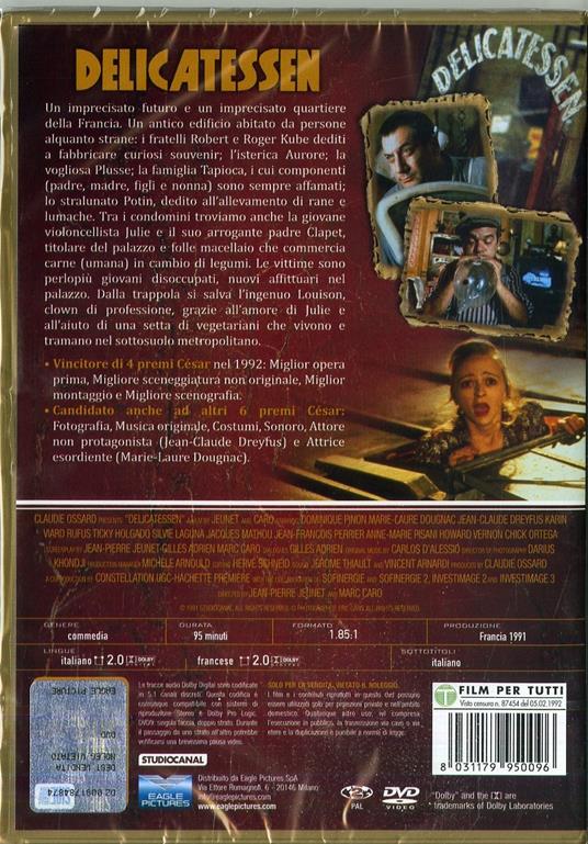 Delicatessen (DVD) di Jean-Pierre Jeunet,Marc Caro - DVD - 2