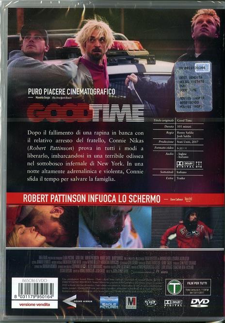 Good Time (DVD) di Ben Safdie,Joshua Safdie - DVD - 2