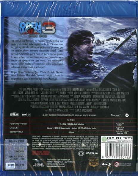 Open Water 3. Cage Dive (Blu-ray) di Gerald Rascionato - Blu-ray - 2