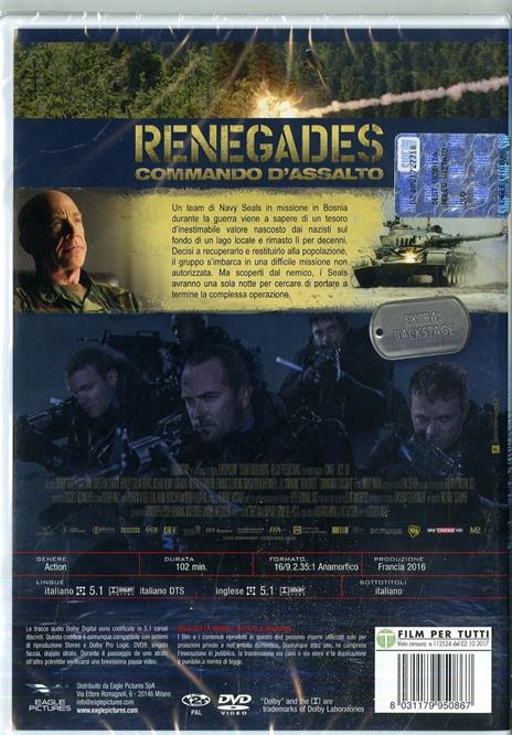 Renegades. Comando d'assalto (DVD) di Steven Quale - DVD - 2