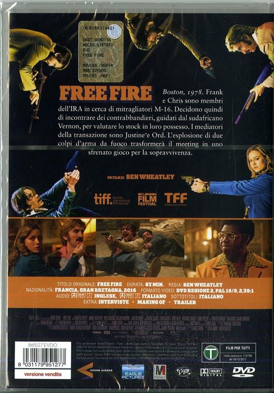Free Fire (DVD) di Ben Wheatley - DVD - 2