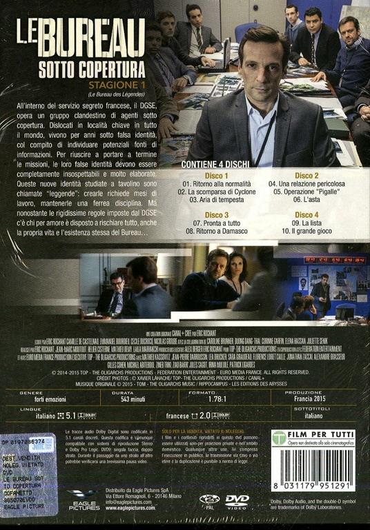 Le Bureau-Sotto Copertura-Stagione 01 (4 DVD) [Import]: DVD et Blu-ray 