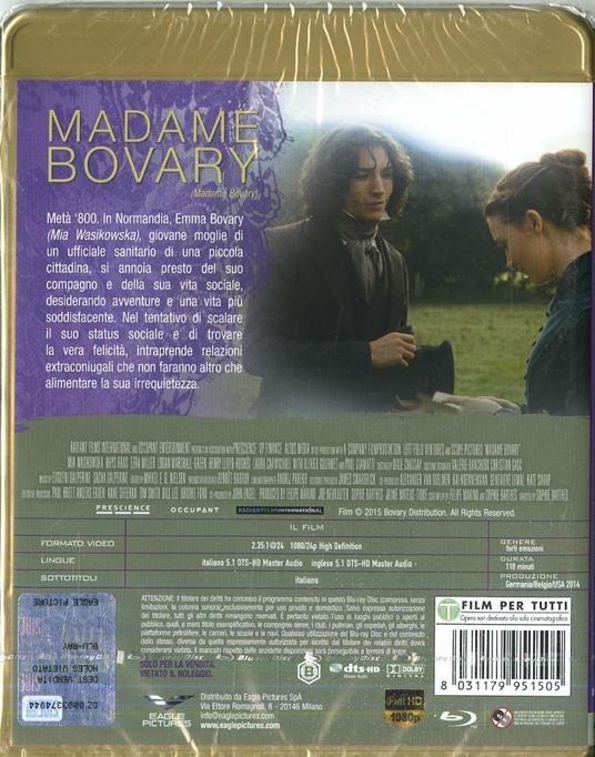 Madame Bovary (Blu-ray) di Sophie Barthes - Blu-ray - 2