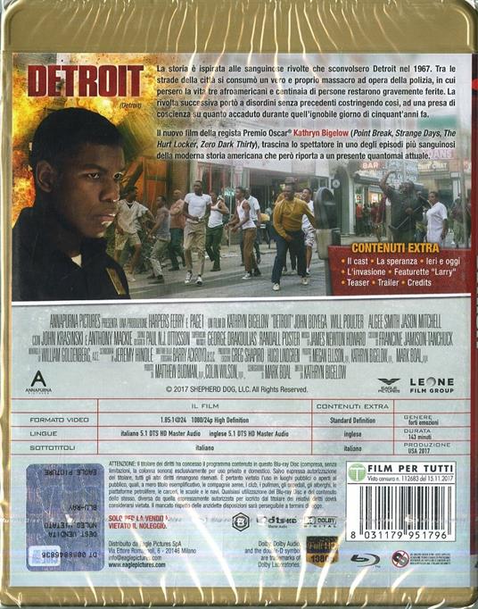 Detroit (Blu-ray) di Kathryn Bigelow - Blu-ray - 2