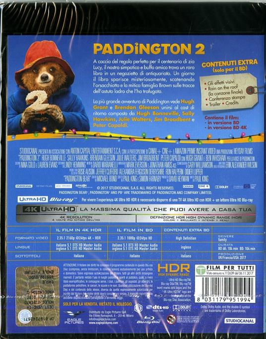 Paddington 2 (Blu-ray + Blu-ray 4K Ultra HD) di Paul King - 2