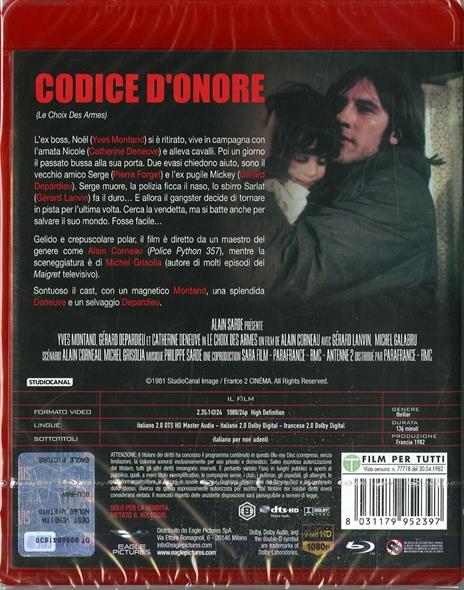 Codice d'onore (Blu-ray) di Alain Corneau - Blu-ray - 2