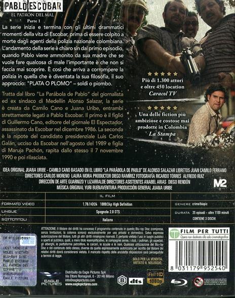 Pablo Escobar. El Patrón del Mal. Parte 1 (3 Blu-ray) di Carlos Moreno,Laura Mora - Blu-ray - 2
