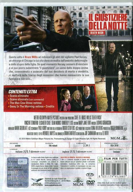 Il giustiziere della notte (DVD) di Eli Roth - DVD - 2