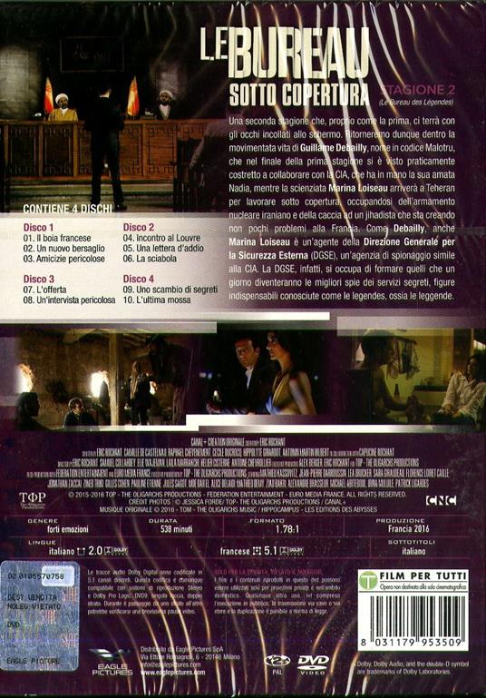 Le bureau. Sotto copertura. Stagione 2. Serie TV ita (4 DVD) di Eric Rochant - DVD - 2