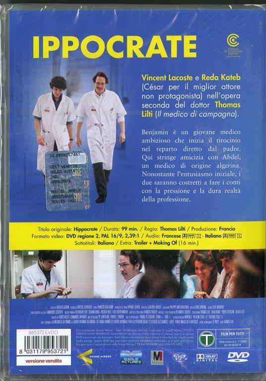 Ippocrate (DVD) di Thomas Lilti - DVD - 2