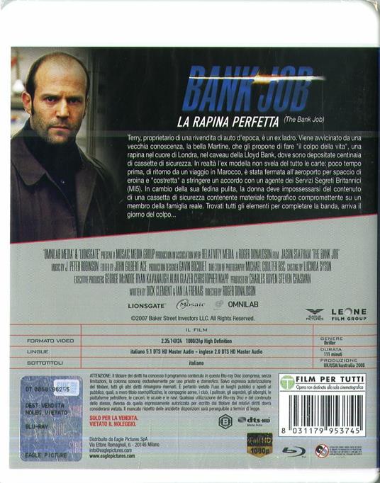 Bank Job. La rapina perfetta (Blu-ray) di Roger Donaldson - Blu-ray - 2