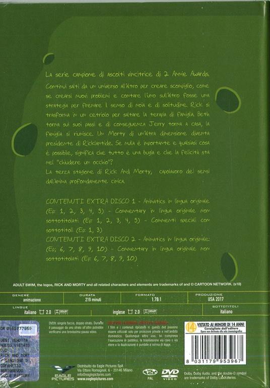 Rick and Morty. Stagione 3. Edizione Mediabook Collector (2 DVD) di Dan Harmon,Justin Roiland - DVD - 2