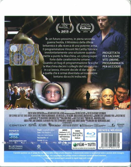 The Machine (Blu-ray) di Caradog James - Blu-ray - 2