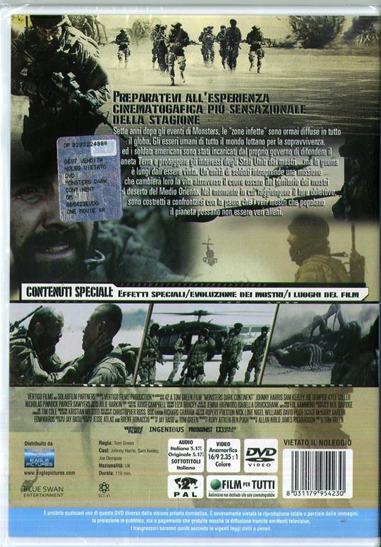 Monsters: Dark Continent (DVD) di Tom Green - DVD - 2