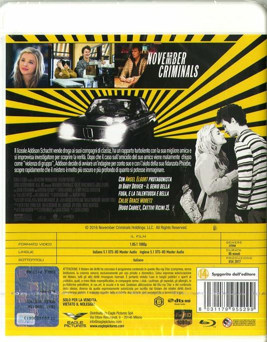 November Criminals (Blu-ray) di Sacha Gervasi - Blu-ray - 2