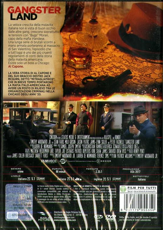 Gangster Land (DVD) di Timothy Woodward jr. - DVD - 2